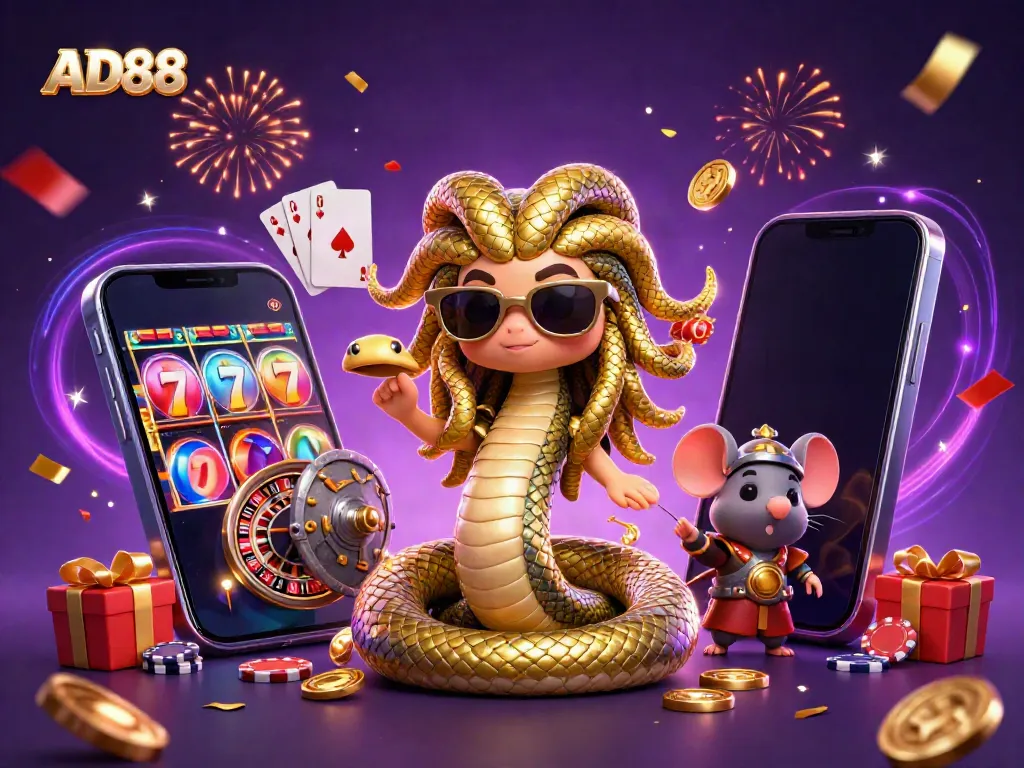 Experience thrilling casino adventures at AD88 with captivating games and vibrant characters.